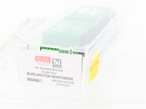 N Scale Micro-Trains MTL 20306/1 BN Burlington Northern 40' Box Car #189286