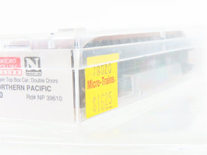 N Scale Micro-Trains MTL 79020 NP Northern Pacific 50' Wagon Top Box Car #39610