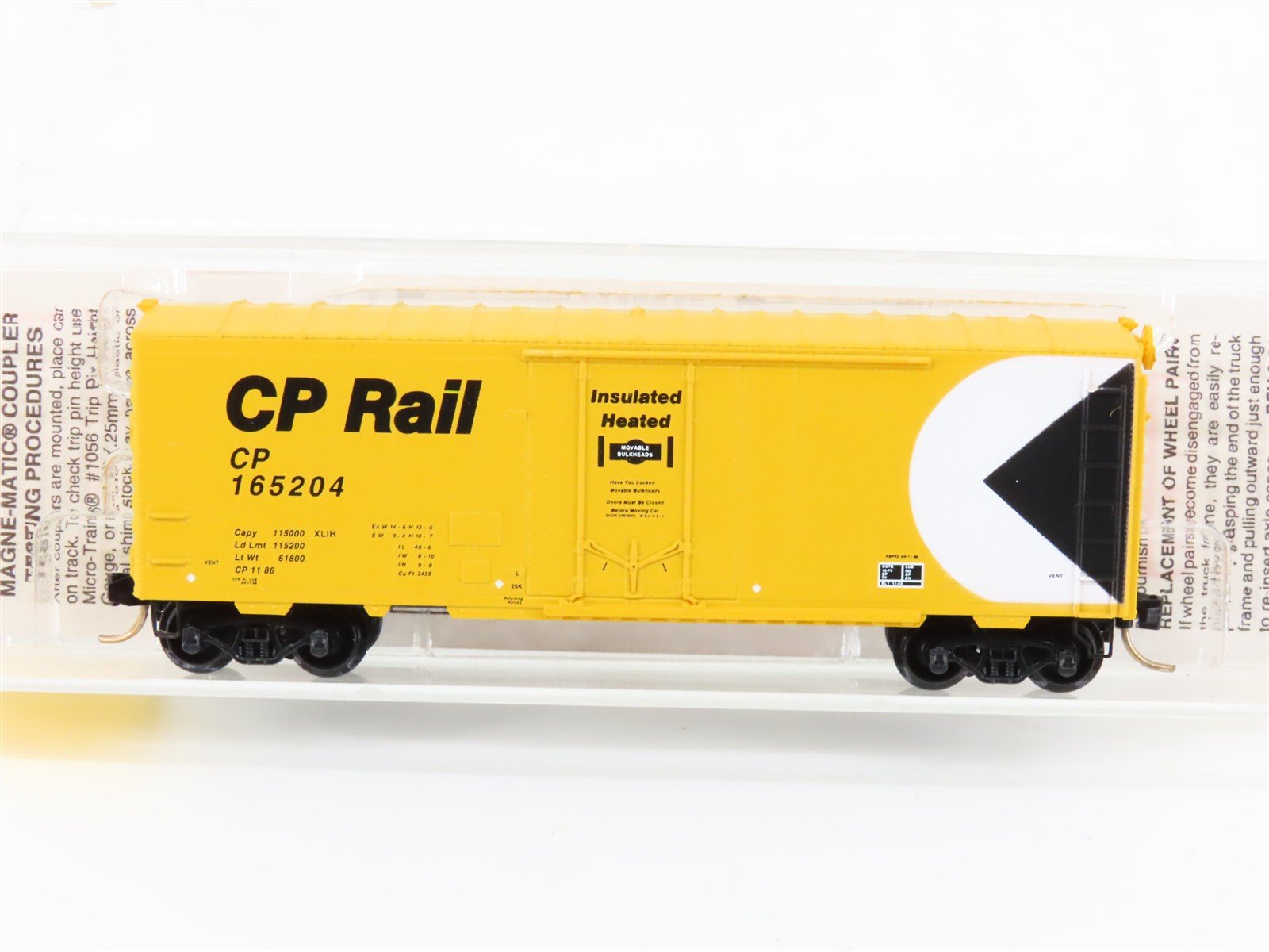N Scale Micro-Trains MTL 74010 CP Rail 40' Plug Door Box Car #165204