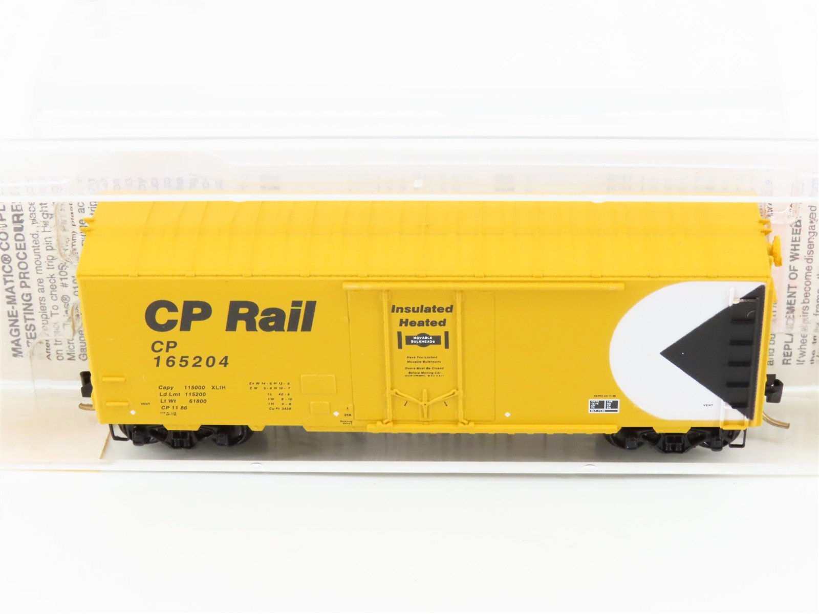 N Scale Micro-Trains MTL 74010 CP Rail 40' Plug Door Box Car #165204