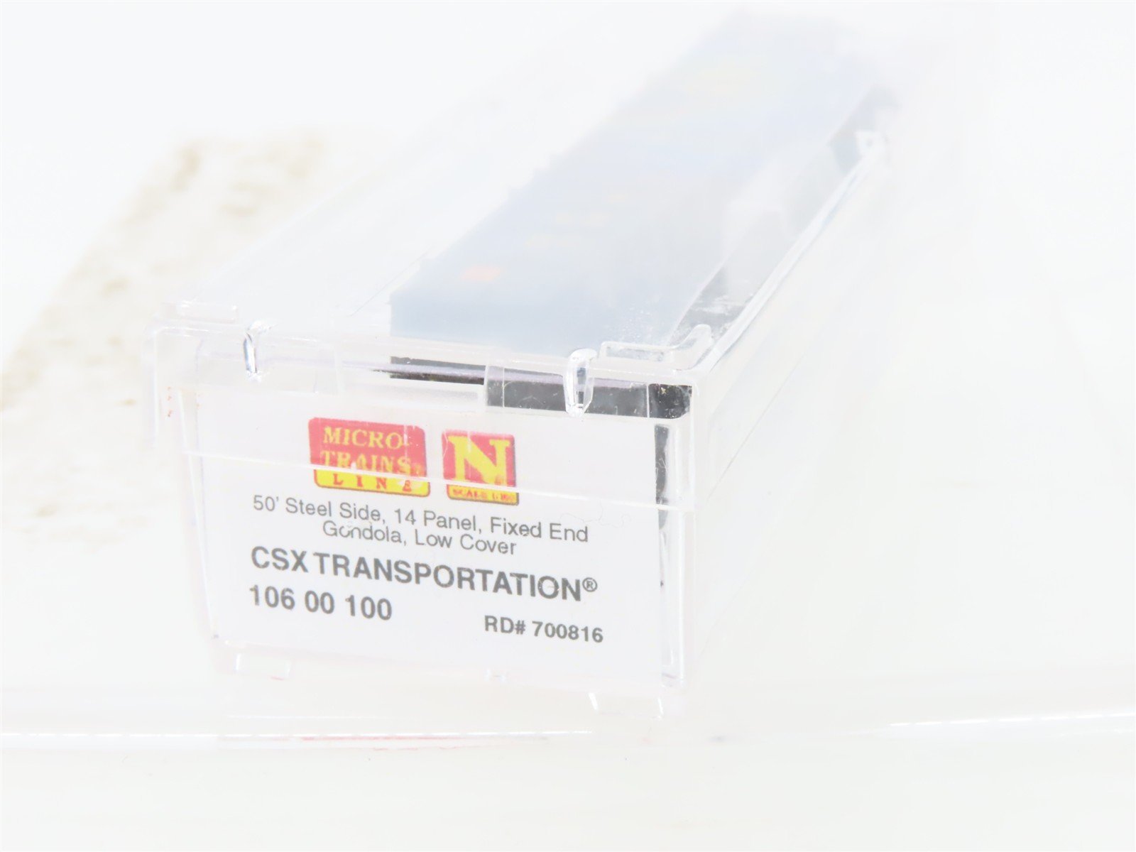 N Micro-Trains MTL 10600100 CSXT CSX Transportation 50' Covered Gondola #700816