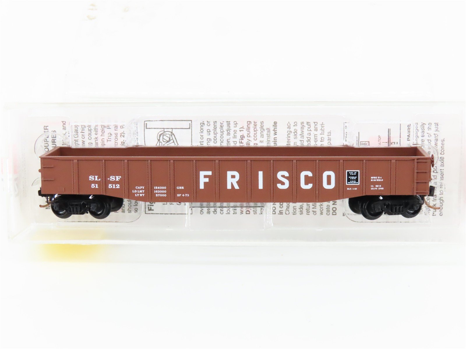 N Scale Micro-Trains MTL 105530 SL-SF Frisco 50' Fixed End Gondola #51512