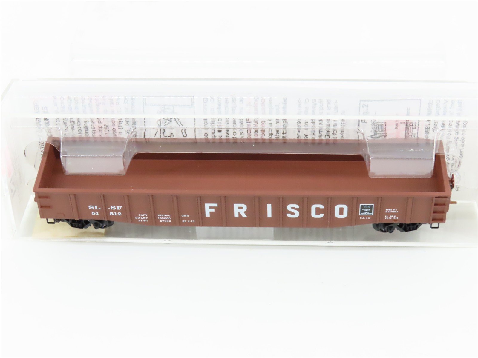 N Scale Micro-Trains MTL 105530 SL-SF Frisco 50' Fixed End Gondola #51512
