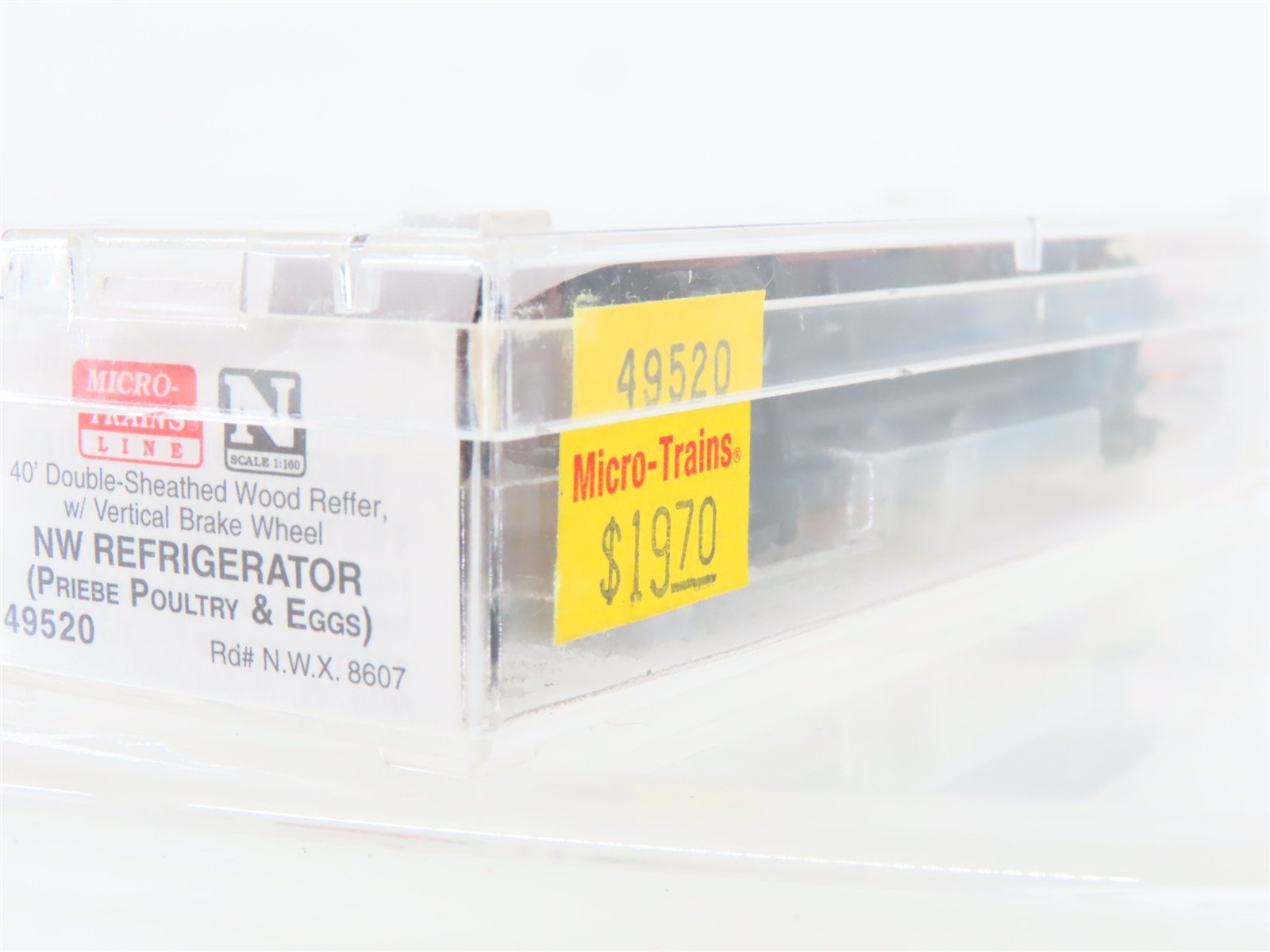 N Scale Micro-Trains MTL 49520 NWX Priebe Poultry & Eggs 40' Wood Reefer #8607