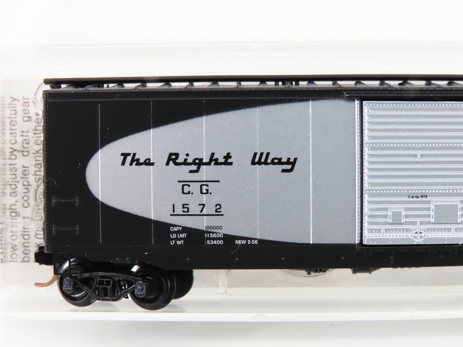 N Scale Micro-Trains MTL 31280 CG Central of Georgia 50' Box Car #1572