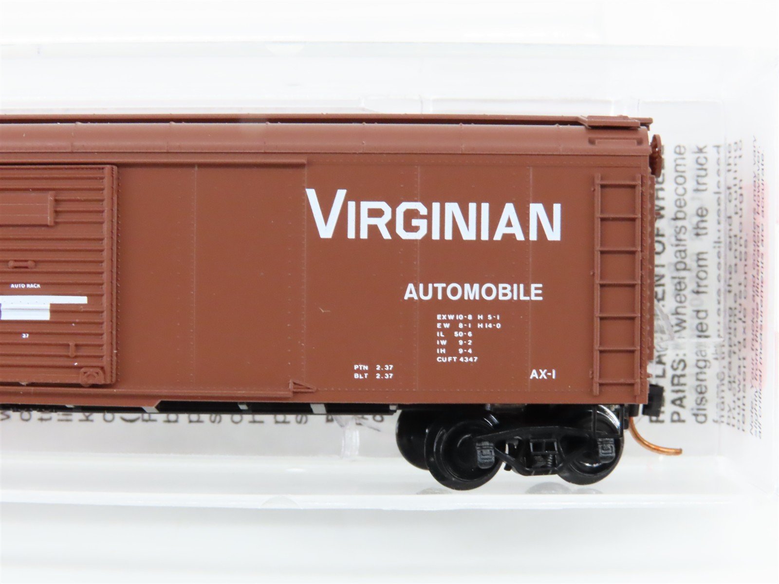 N Scale Micro-Trains MTL 79050 VGN Virginian 50' Wagon Top Auto Box Car #62000