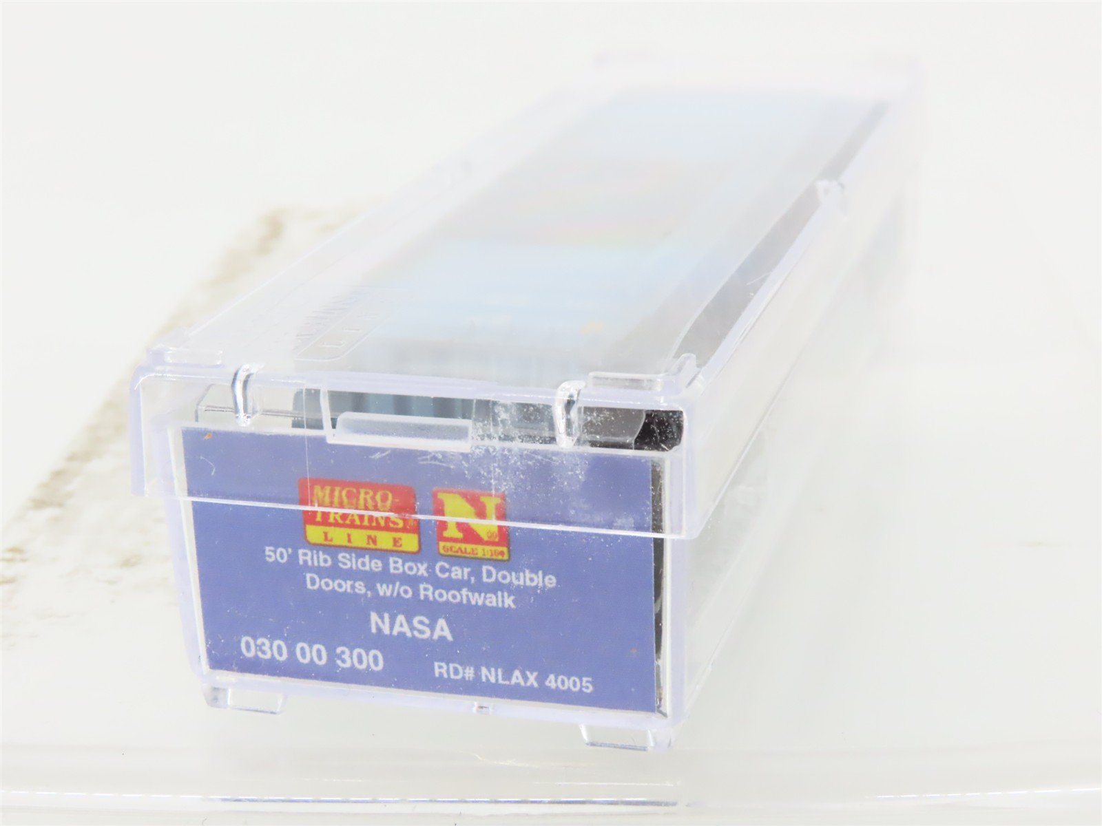 N Scale Micro-Trains MTL 03000300 NLAX NASA 50' Box Car #4005 - Weathered