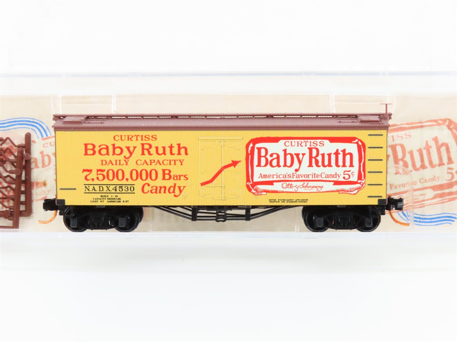 N Scale Micro-Trains MTL 05800220 NADX Nestle Baby Ruth #3 36' Wood Reefer #4530