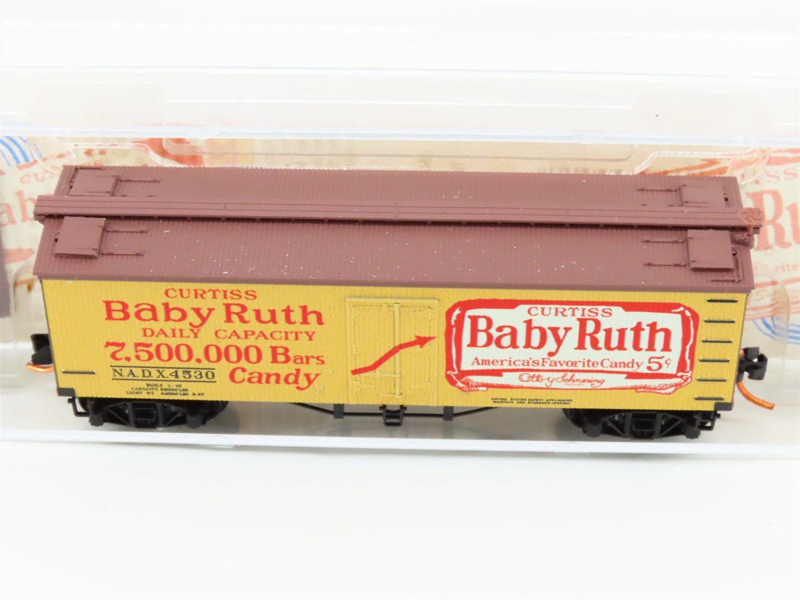 N Scale Micro-Trains MTL 05800220 NADX Nestle Baby Ruth #3 36' Wood Reefer #4530