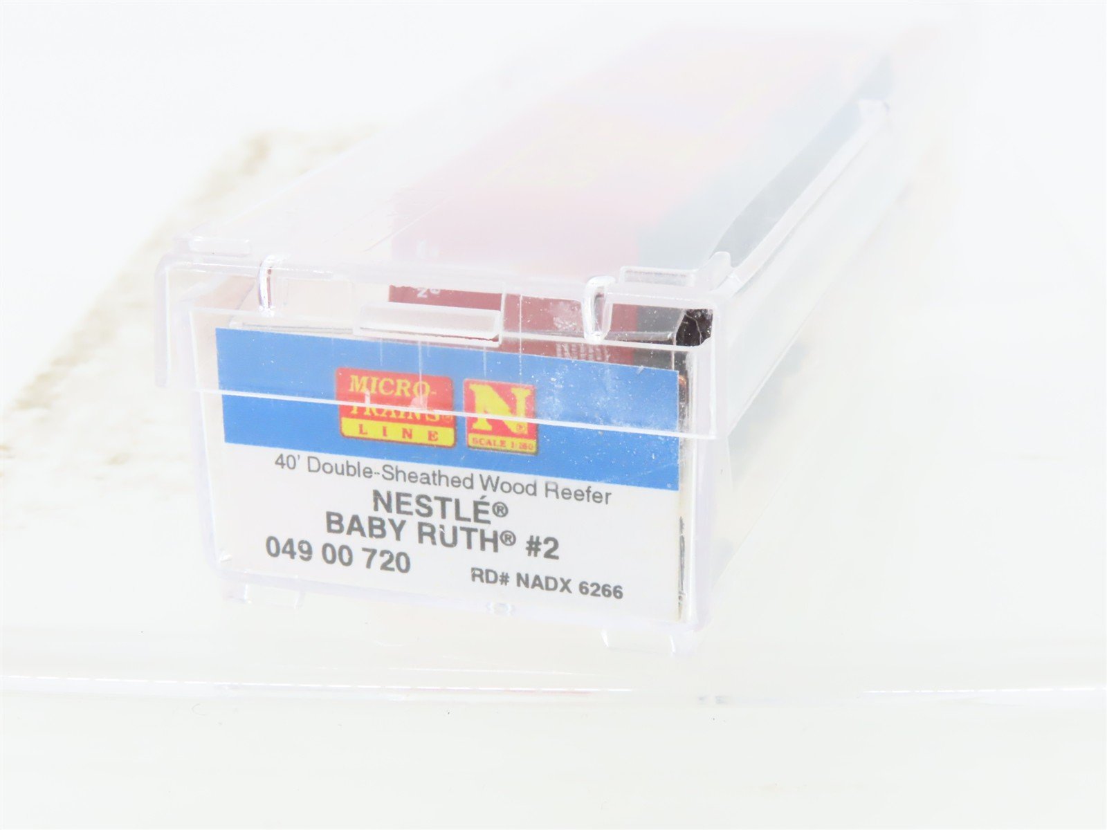 N Scale Micro-Trains MTL 04900720 NADX Nestle Baby Ruth #2 40' Wood Reefer #6266