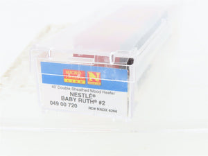 N Scale Micro-Trains MTL 04900720 NADX Nestle Baby Ruth #2 40' Wood Reefer #6266