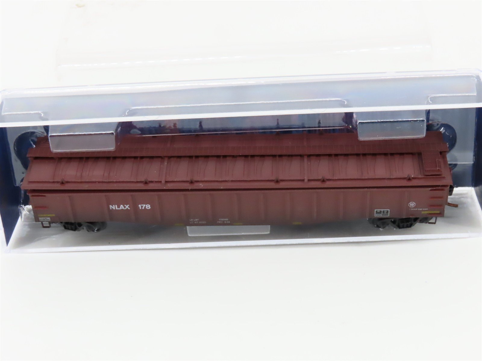 N Scale Micro-Trains MTL 10600130 NLAX NASA 50' Covered Gondola 178 - Weathered