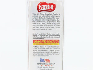 N Scale Micro-Trains MTL 04900730 NADX Nestle Baby Ruth #8 40' Wood Reefer #6266