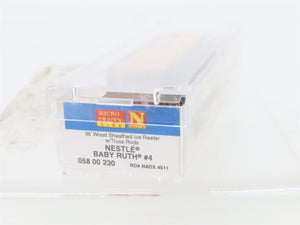 N Scale Micro-Trains MTL 05800230 NADX Nestle Baby Ruth #4 36' Wood Reefer #4511