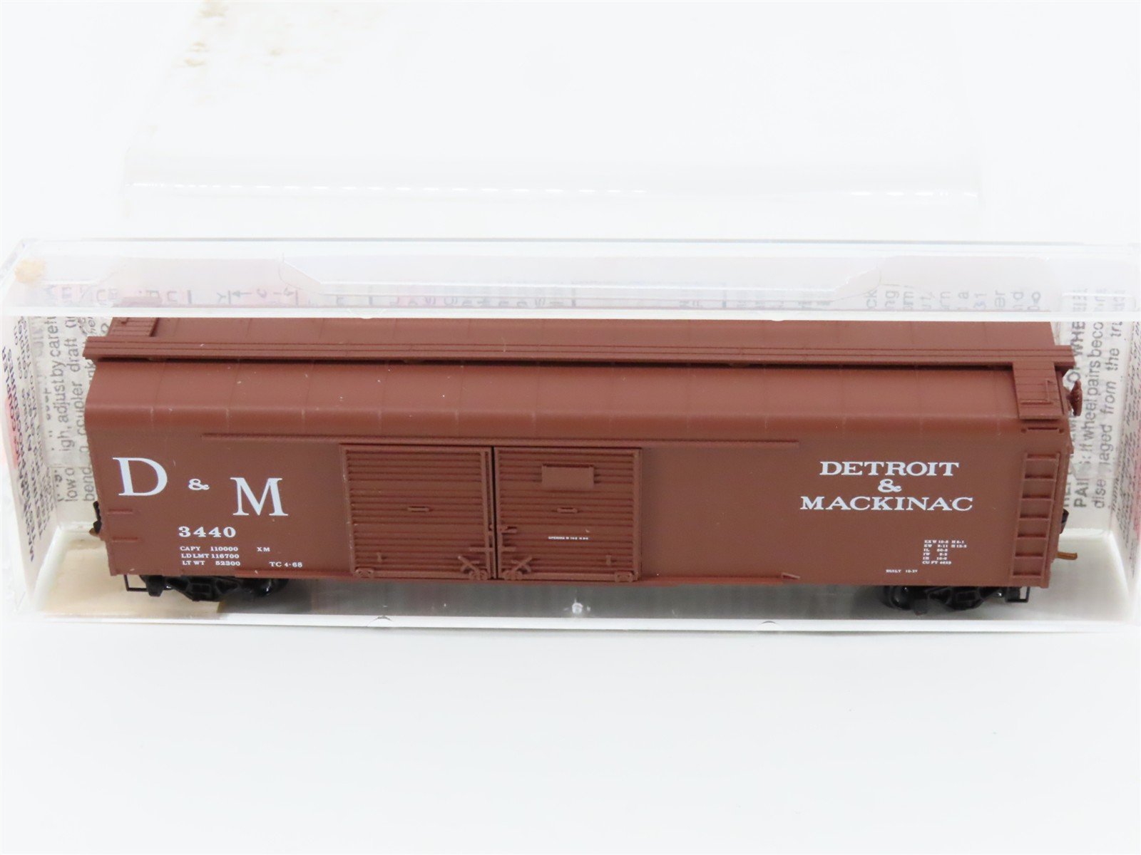 N Scale Micro-Trains MTL 79030 D&M Detroit & Mackinac 50' Wagon Top Boxcar #3440