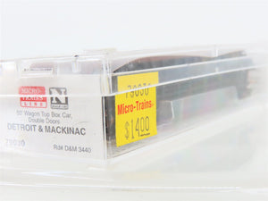 N Scale Micro-Trains MTL 79030 D&M Detroit & Mackinac 50' Wagon Top Boxcar #3440
