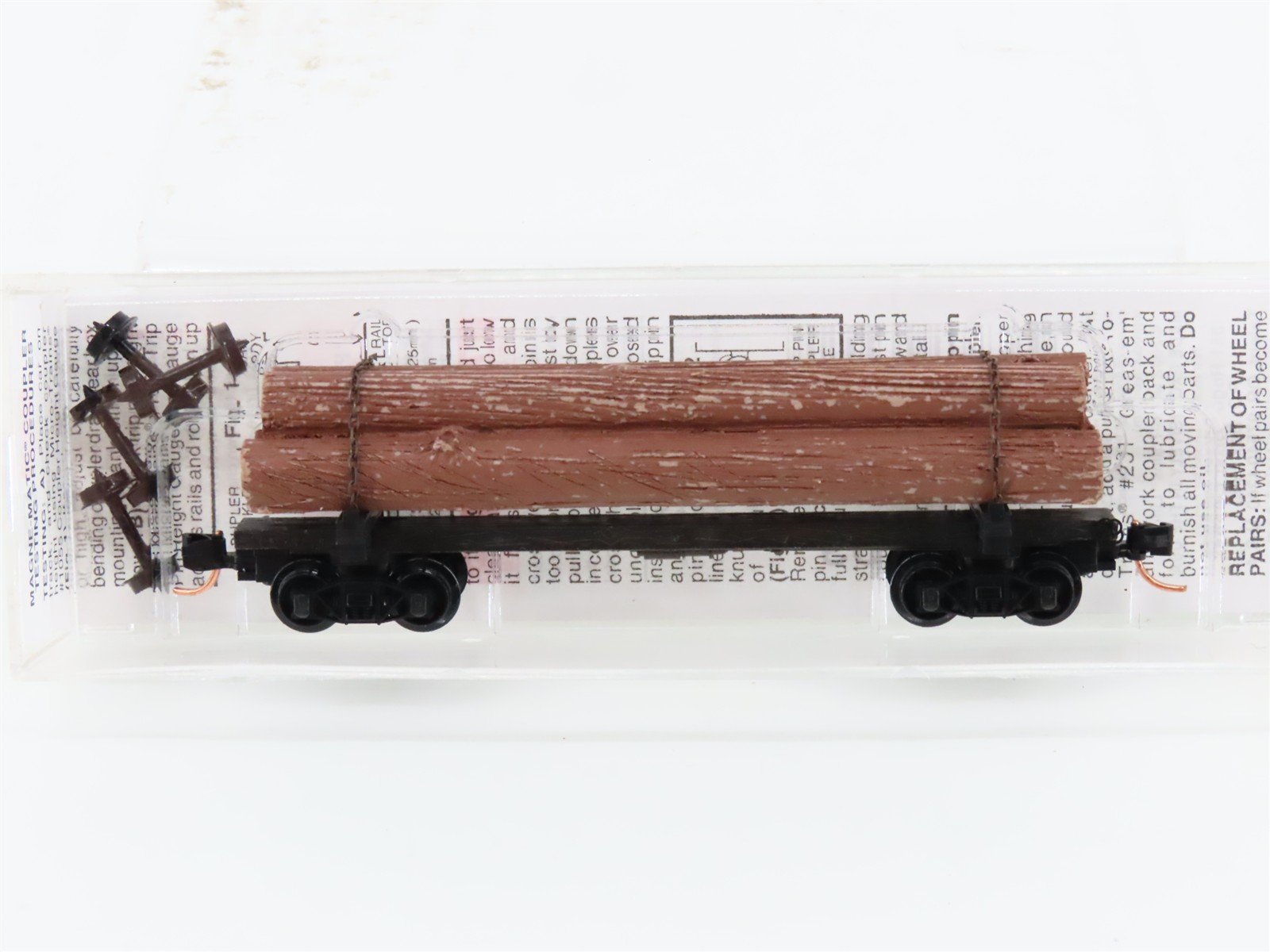N Scale Micro-Trains MTL 113010 40' Skeleton Log Car w/ Log Load