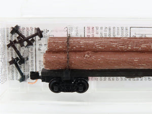N Scale Micro-Trains MTL 113010 40' Skeleton Log Car w/ Log Load