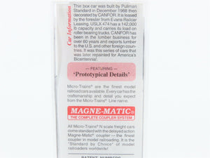 N Micro-Trains MTL 75060 USLX Canfor Canadian Forest Products 50' Box Car #474