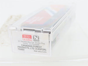N Micro-Trains MTL 75060 USLX Canfor Canadian Forest Products 50' Box Car #474