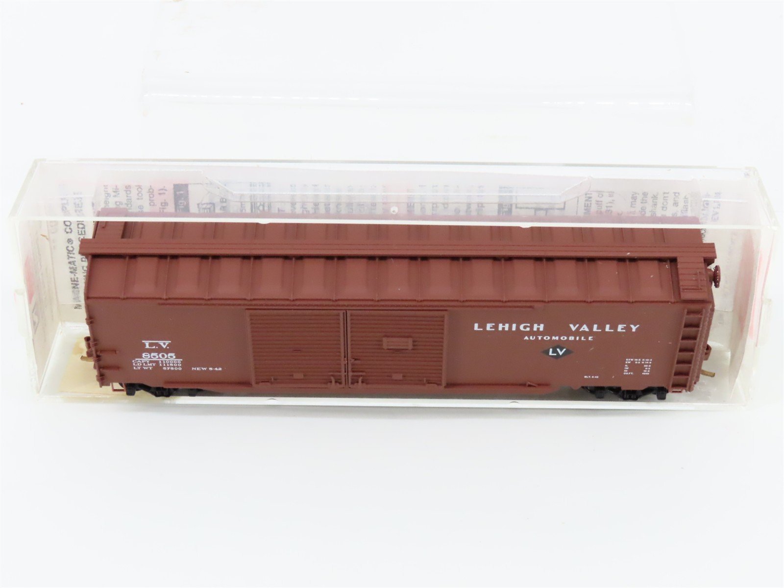 N Scale Micro-Trains MTL 78040 LV Lehigh Valley 50' Automobile Box Car #8505