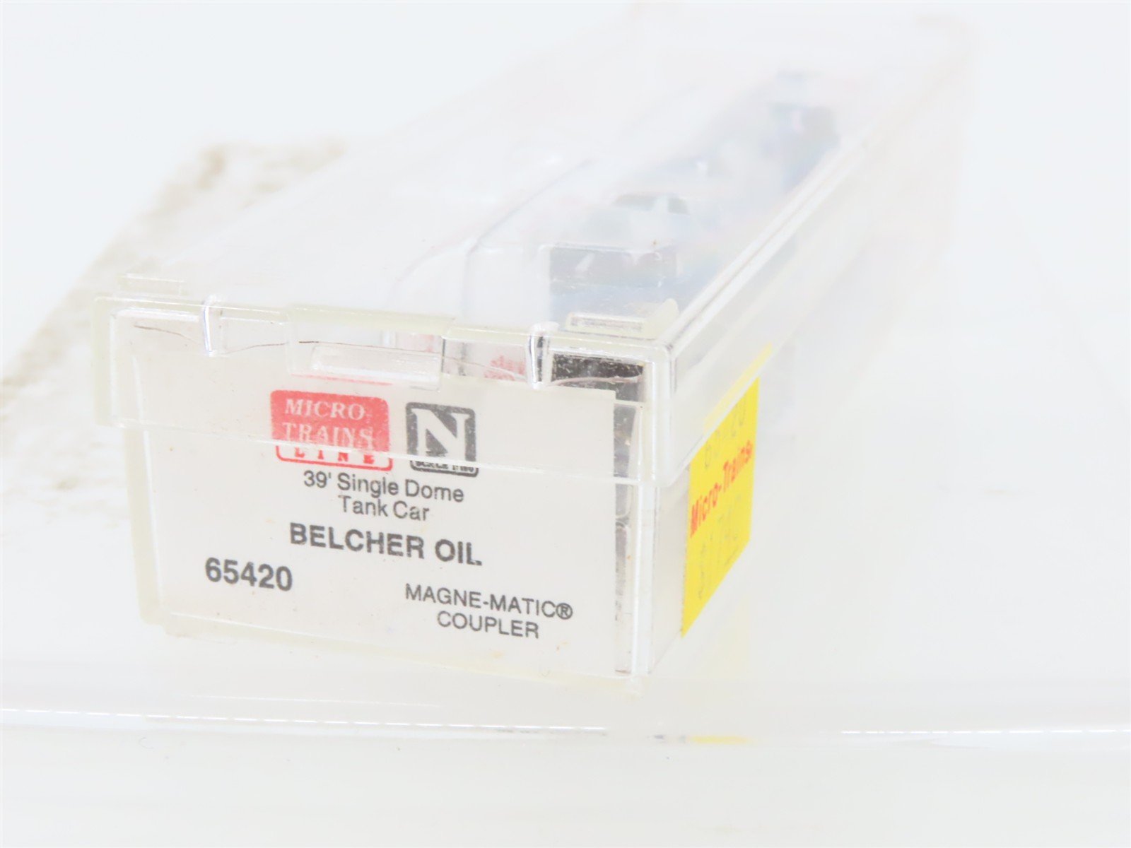 N Scale Micro-Trains MTL 65420 BERX Belcher Oil 39' Single Dome Tank Car #105