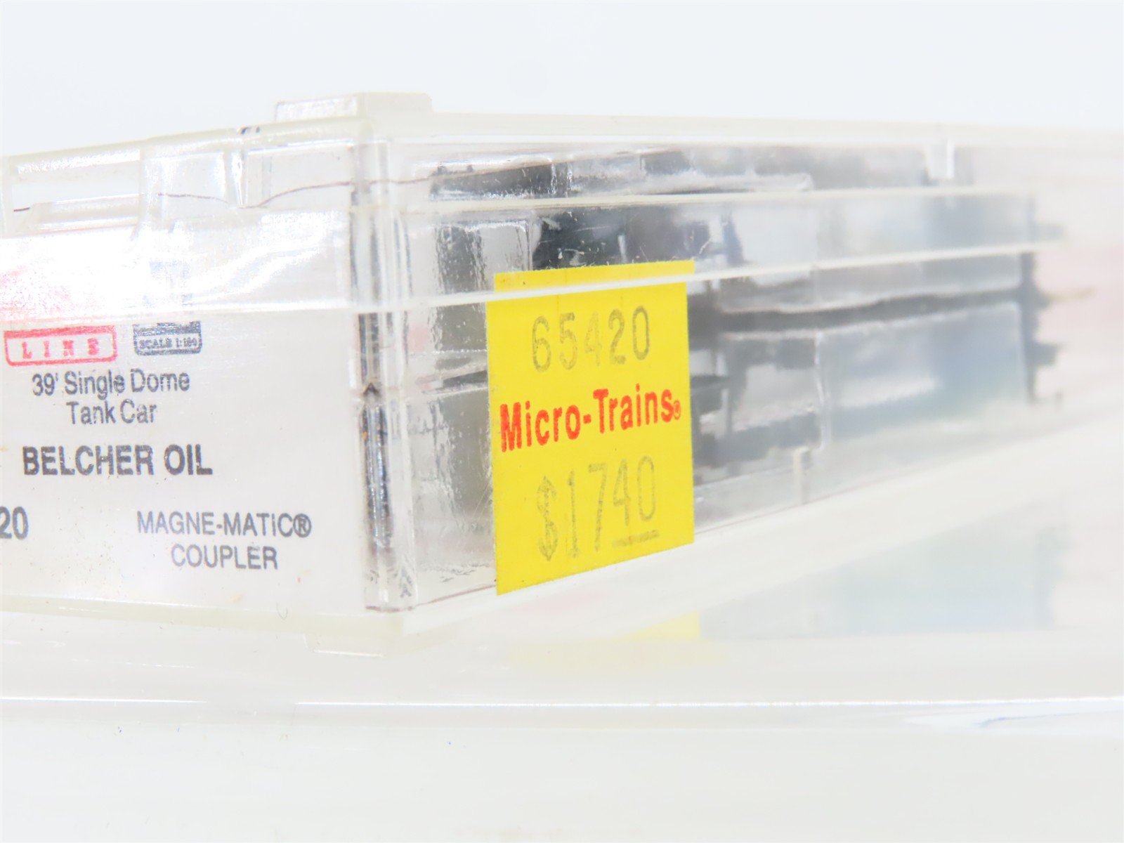 N Scale Micro-Trains MTL 65420 BERX Belcher Oil 39' Single Dome Tank Car #105