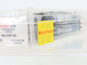 N Scale Micro-Trains MTL 65420 BERX Belcher Oil 39' Single Dome Tank Car #105