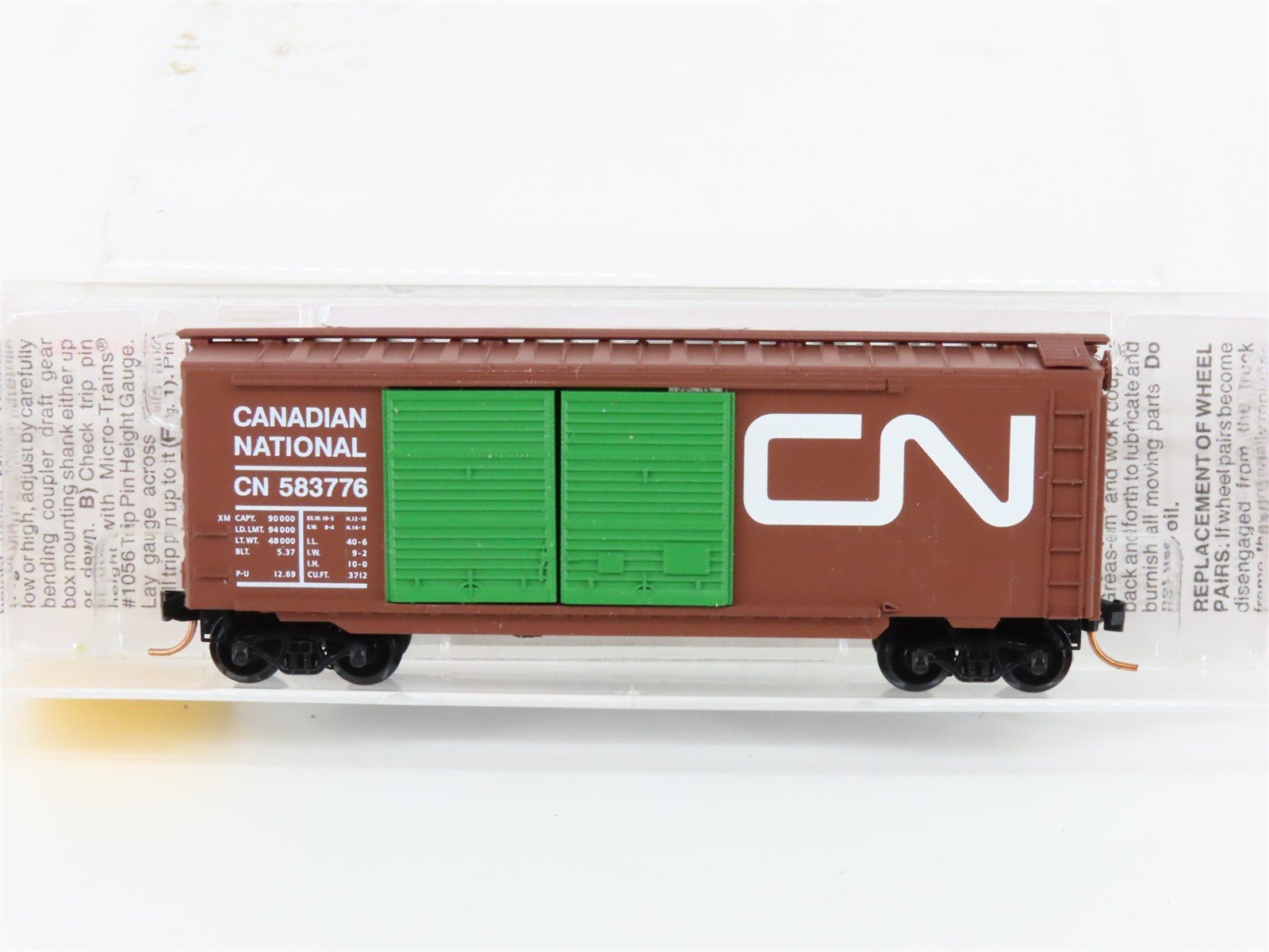 N Scale Micro-Trains MTL 23070 CN Canadian National 40' Box Car #583776