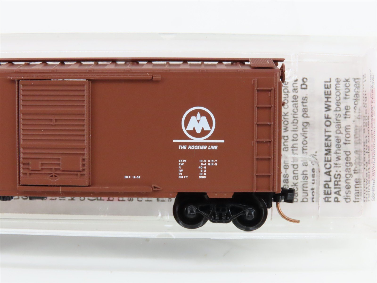 N Scale Micro-Trains MTL 20536 CIL Monon The Hoosier Line 40' Box Car #778