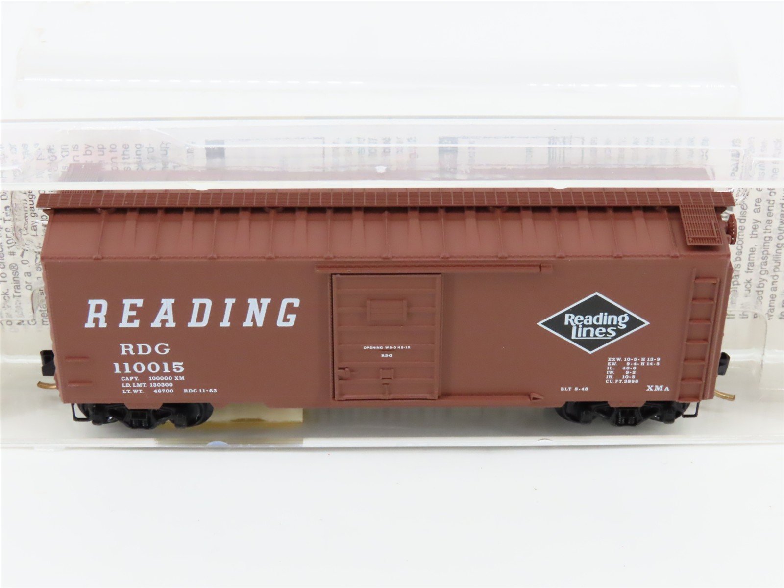 N Scale Micro-Trains MTL 20810 RDG Reading Lines 40' Single Door Box Car #110015