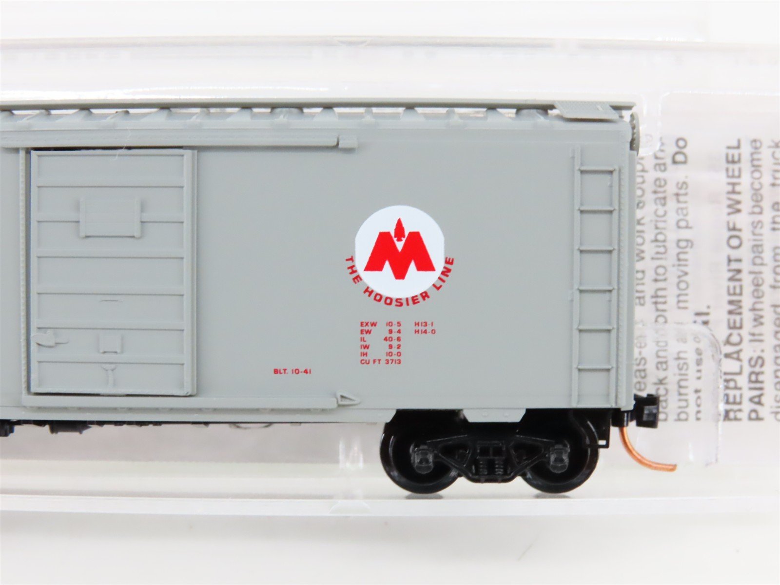 N Scale Micro-Trains MTL 20576 CIL Monon The Hoosier Line 40' Box Car #1223