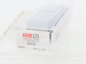 N Scale Micro-Trains MTL 20576 CIL Monon The Hoosier Line 40' Box Car #1223