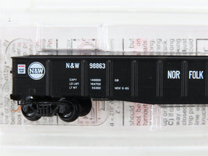 N Scale Micro-Trains MTL 105080 N&W Norfolk & Western 50' Gondola #98863