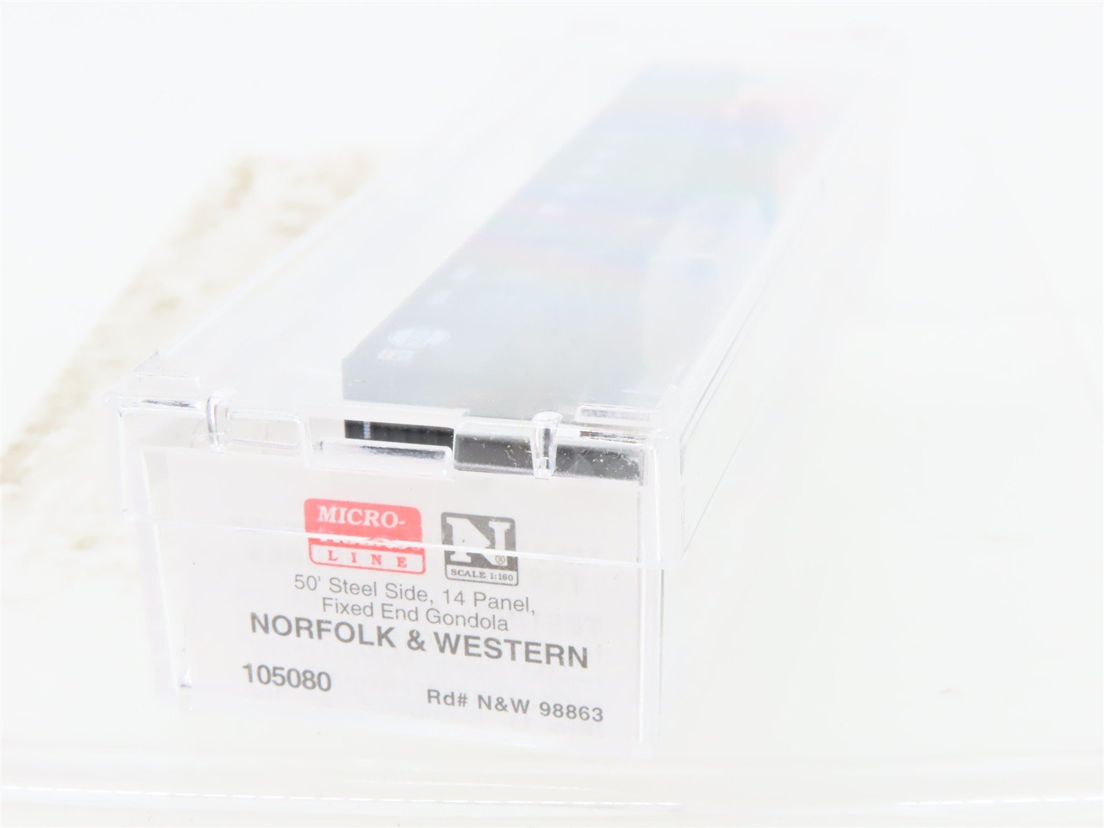 N Scale Micro-Trains MTL 105080 N&W Norfolk & Western 50' Gondola #98863