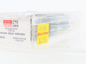 N Micro-Trains MTL 65410 CGW Chicago Great Western 39' Single Dome Tank Car #283