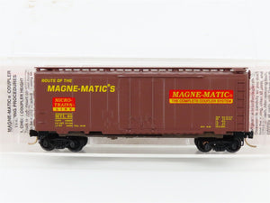 N Scale Micro-Trains MTL 21200 Route of the Magne-Matics 40' Plug Door Boxcar 80