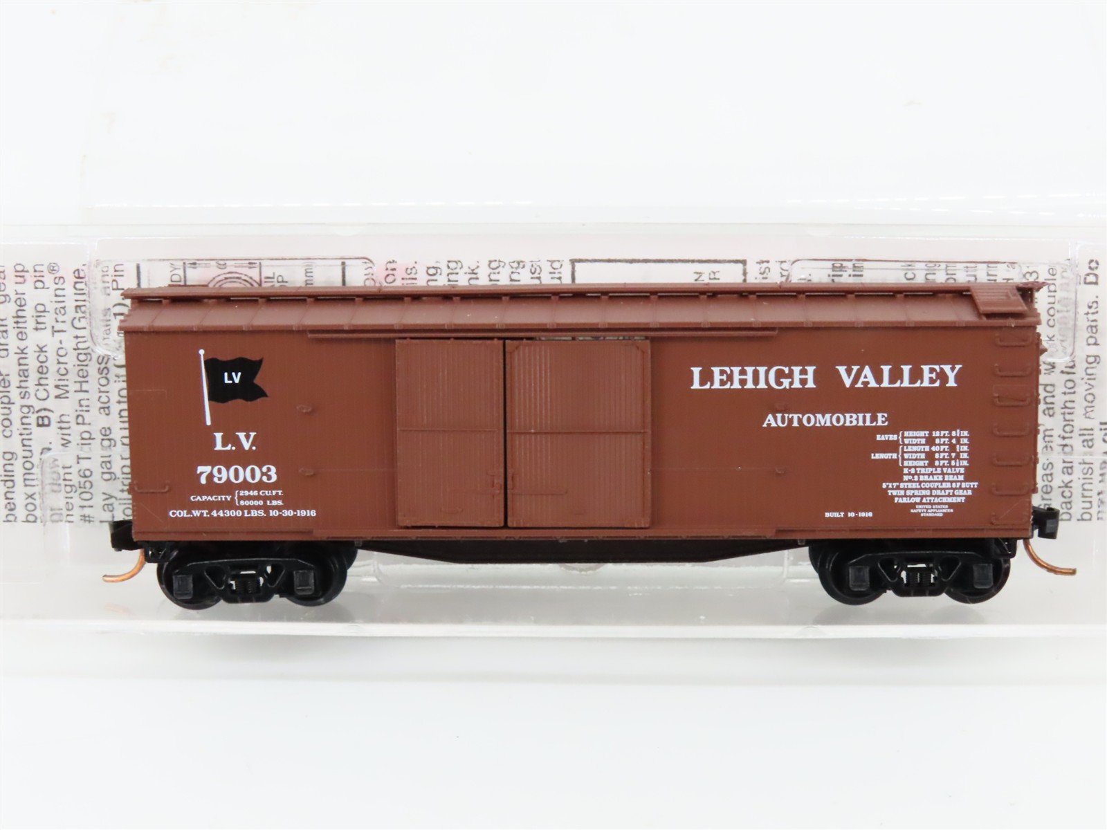 N Scale Micro-Trains MTL 41020 LV Lehigh Valley 40' Automobile Box Car #79003