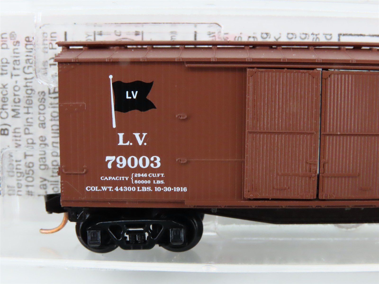 N Scale Micro-Trains MTL 41020 LV Lehigh Valley 40' Automobile Box Car #79003