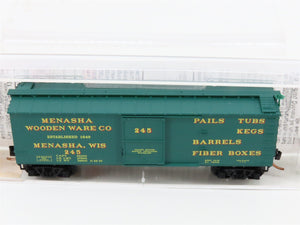 N Scale Micro-Trains MTL 39200 Menasha Wooden Ware Co. 40' Box Car #245
