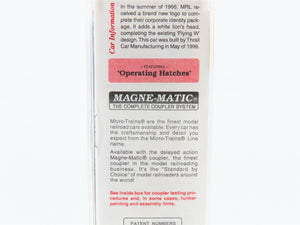 N Scale Micro-Trains MTL 94080 MRL Montana Rail Link 3-Bay Covered Hopper #51033