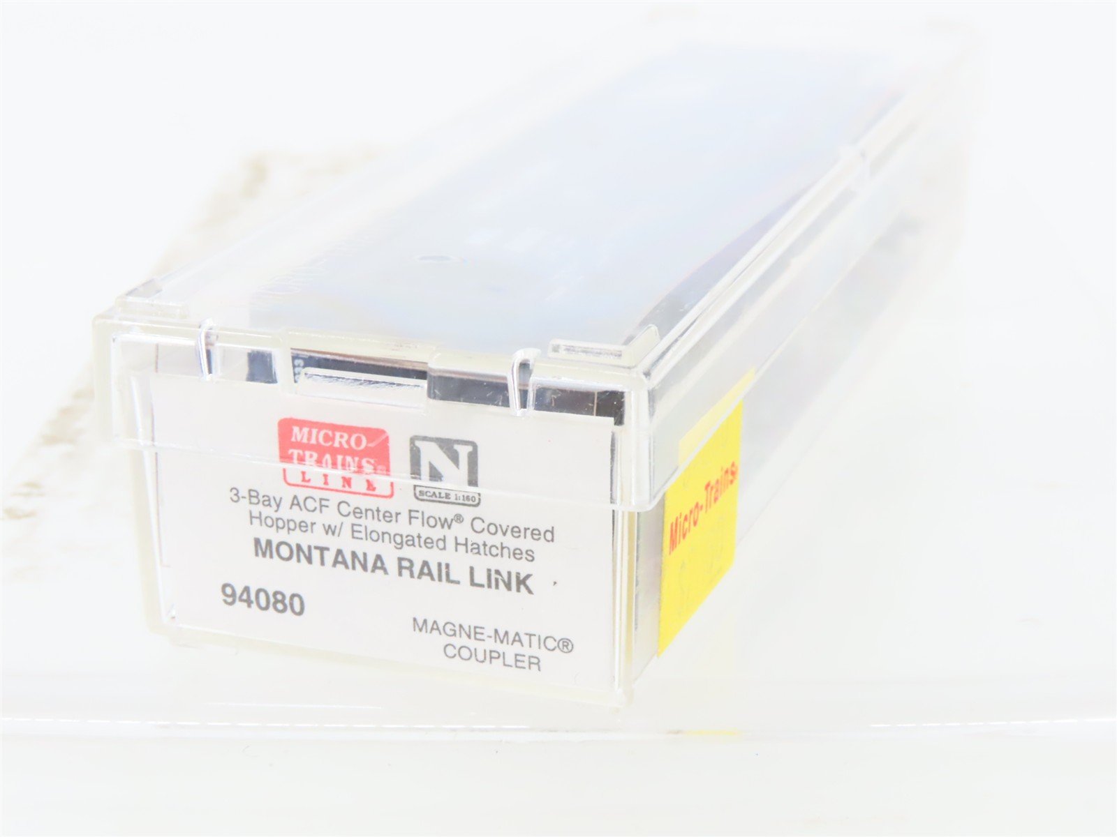 N Scale Micro-Trains MTL 94080 MRL Montana Rail Link 3-Bay Covered Hopper #51033