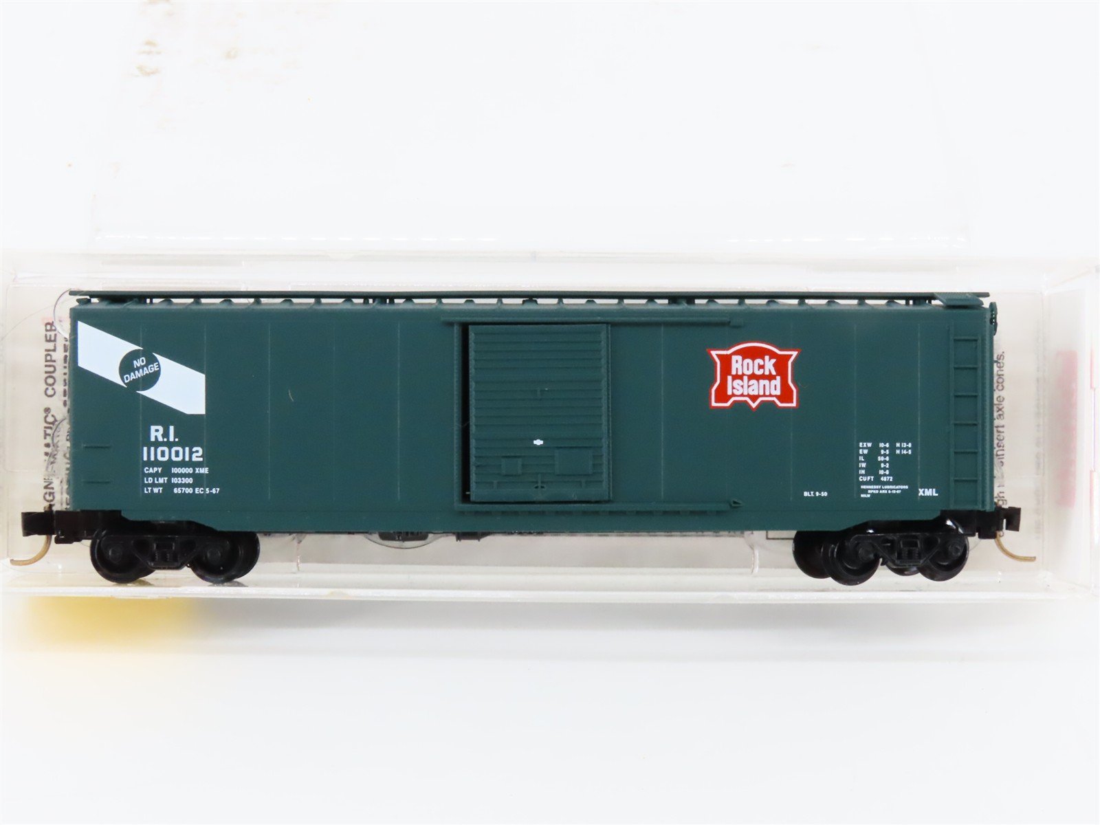 N Scale Micro-Trains MTL 31300 RI Rock Island 50' Single Door Box Car #110012