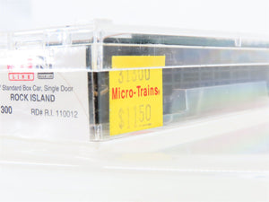 N Scale Micro-Trains MTL 31300 RI Rock Island 50' Single Door Box Car #110012