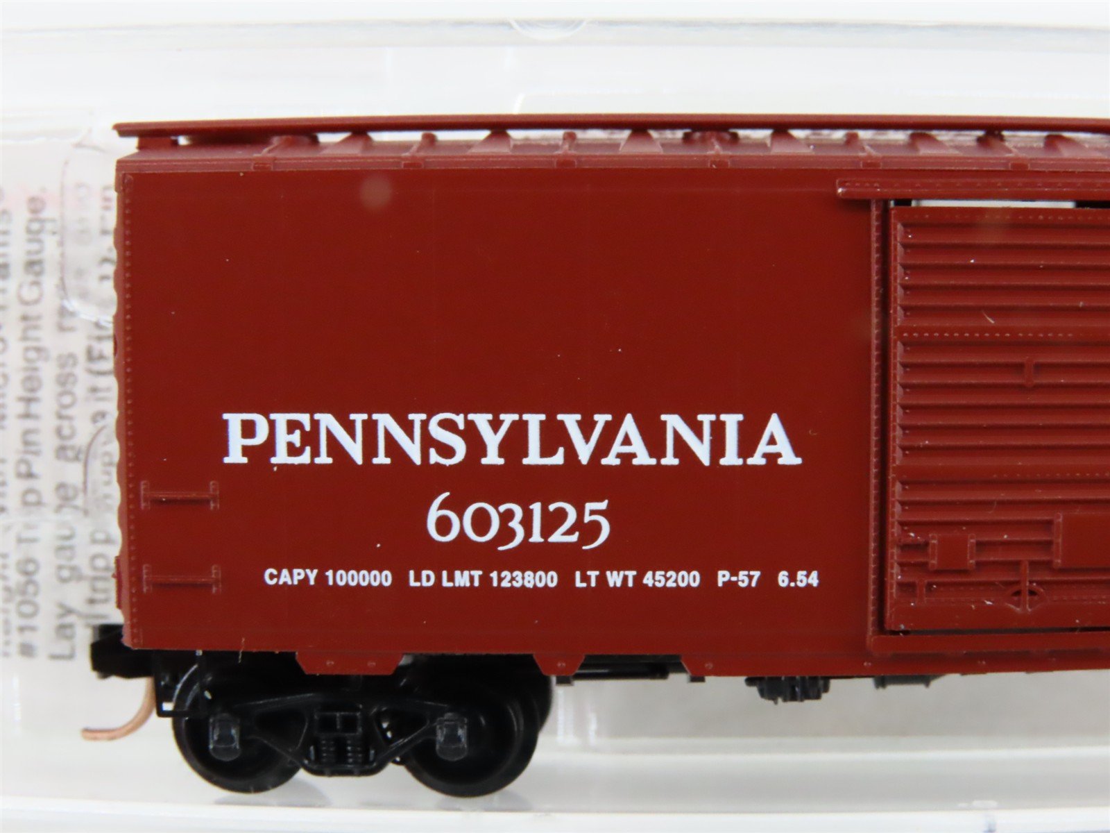 N Scale Micro-Trains MTL 20780 PRR Pennsylvania 40' Single Door Box Car #603125
