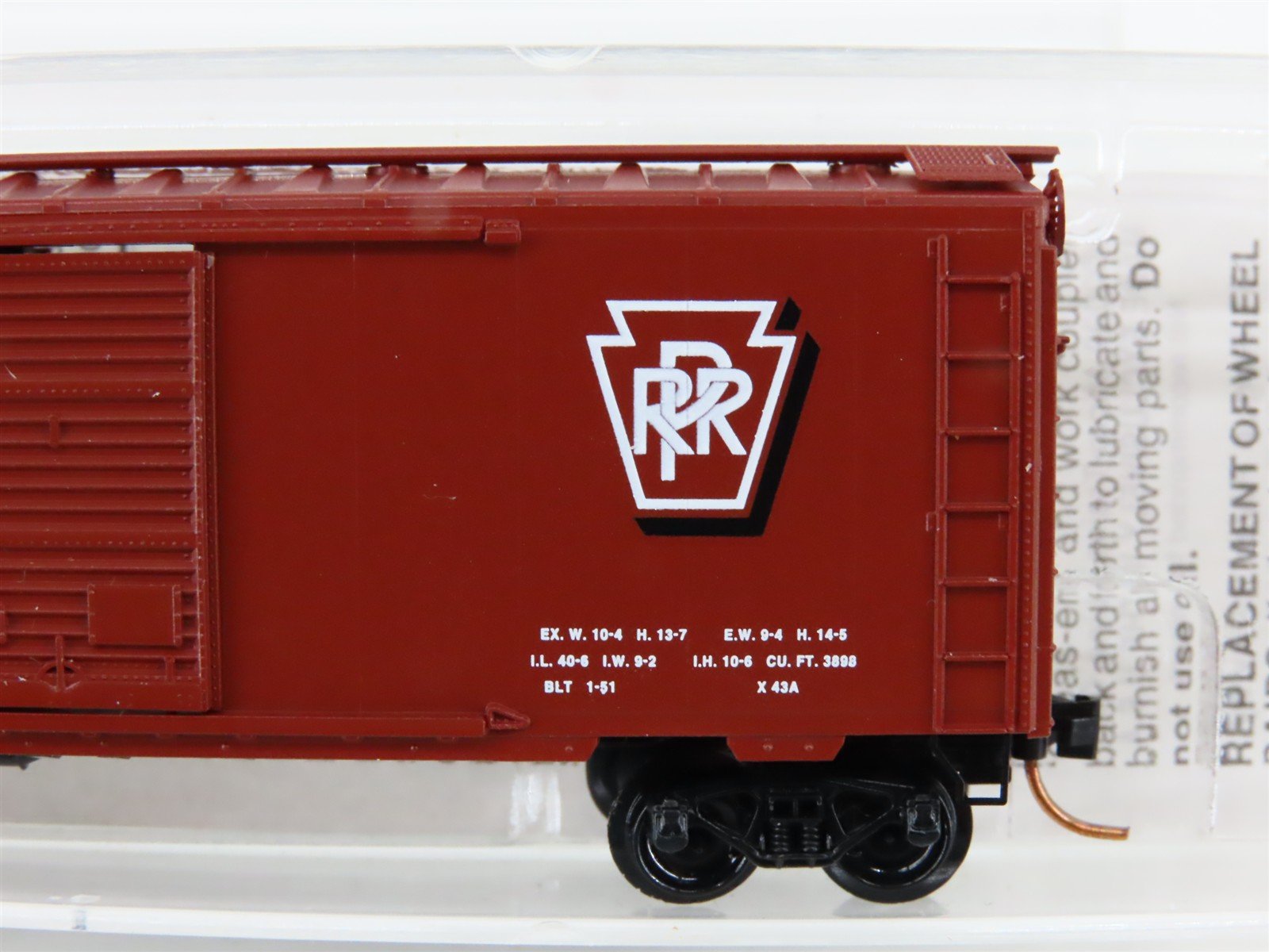 N Scale Micro-Trains MTL 20780 PRR Pennsylvania 40' Single Door Box Car #603125