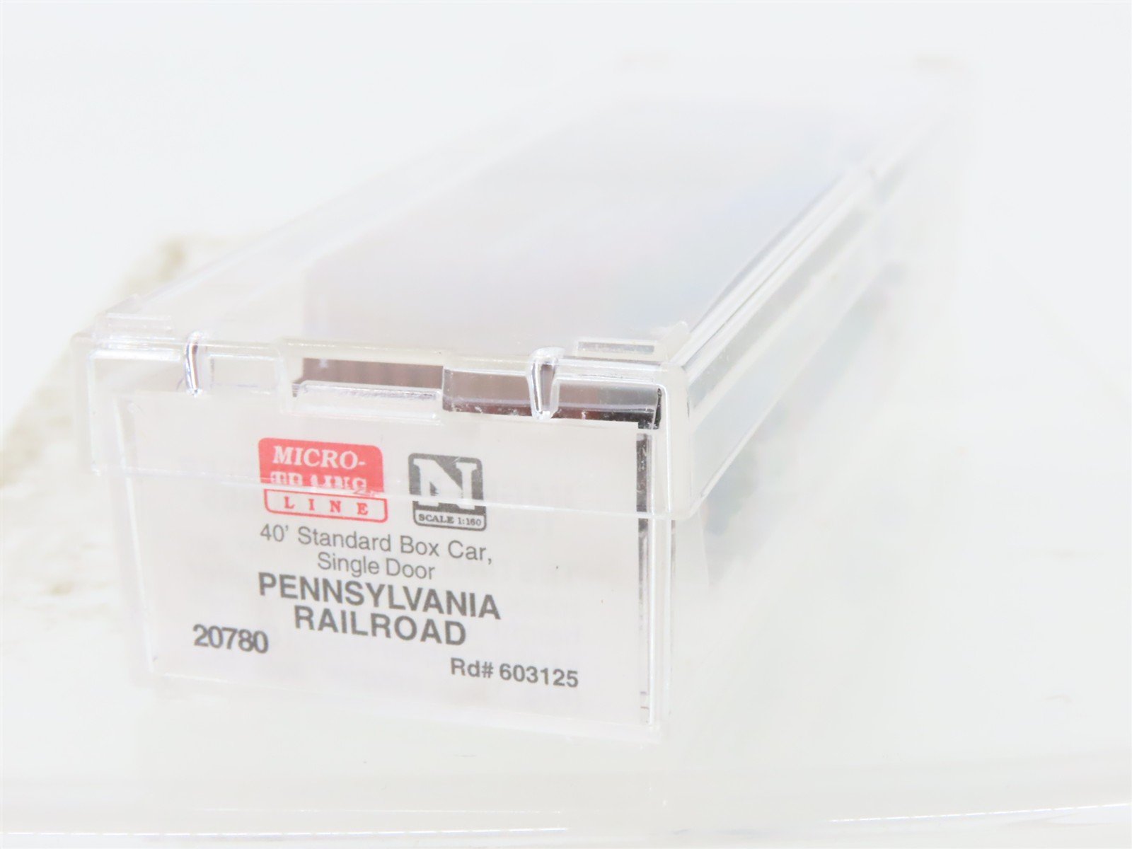 N Scale Micro-Trains MTL 20780 PRR Pennsylvania 40' Single Door Box Car #603125