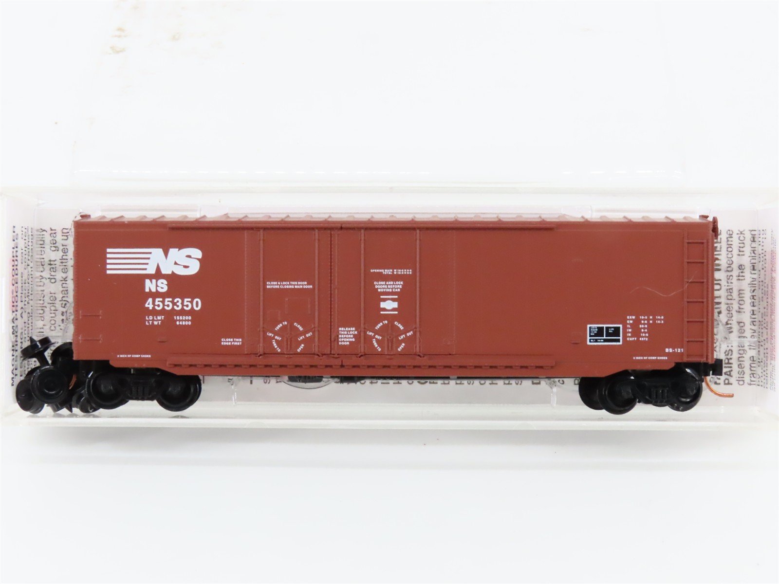 N Scale Micro-Trains MTL 75110 NS Norfolk Southern 50' Box Car #455350