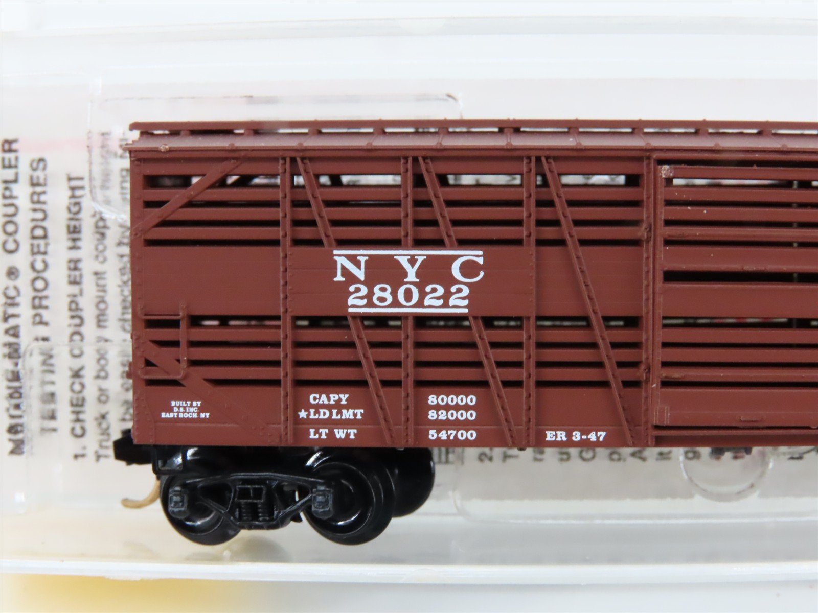 N Scale Micro-Trains MTL 35040 NYC New York Central 40' Despatch Stock Car 28022