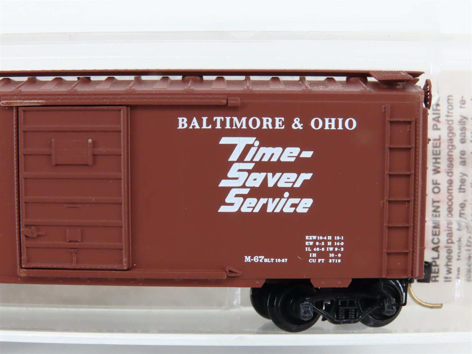 N Scale Micro-Trains MTL 20346 B&O Baltimore & Ohio Time Saver 40' Boxcar 470687